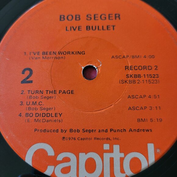 BOB SEGER Live Bullet Double LP Vinyl 1976 Capitol Records SKBB-11523 Rock LP6 - Picture 13 of 16